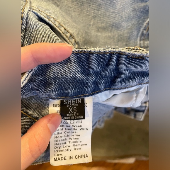 SHEIN boyfriend baggy flare jeans Size XS - Picture 4 of 4